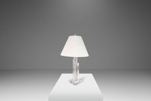 Load image into Gallery viewer, Hollywood Regency Geometric Sculptural "Skyscraper" Prism Table Lamp in Translucent Lucite, USA, c. 1970's-ABT Modern