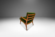 Load image into Gallery viewer, Italian Mid-Century Modern Lounge Chair & Ottoman in Walnut and Mohair by Carlo de Carli for M. Singer and Sons, Italy-USA, 1950s-ABT Modern