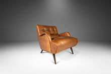 Load image into Gallery viewer, Italian Modern Low Profile Lounge Chair Newly Re-upholstered in Leather Attributed to Carlo de Carli, Italy, c. 1960's-ABT Modern