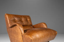 Load image into Gallery viewer, Italian Modern Low Profile Lounge Chair Newly Re-upholstered in Leather Attributed to Carlo de Carli, Italy, c. 1960's-ABT Modern