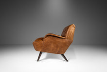 Load image into Gallery viewer, Italian Modern Low Profile Lounge Chair Newly Re-upholstered in Leather Attributed to Carlo de Carli, Italy, c. 1960's-ABT Modern