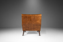 Load image into Gallery viewer, Italian Modern Low Profile Lounge Chair Newly Re-upholstered in Leather Attributed to Carlo de Carli, Italy, c. 1960's-ABT Modern