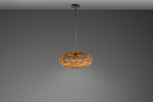 Load image into Gallery viewer, Limited Edition Mid-Century Organic Modern Rattan Ceiling Lamp / Chandelier by Breuer for Troy Lighting, USA, c. 2000's-ABT Modern