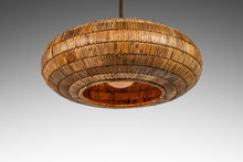 Load image into Gallery viewer, Limited Edition Mid-Century Organic Modern Rattan Ceiling Lamp / Chandelier by Breuer for Troy Lighting, USA, c. 2000&#39;s-ABT Modern
