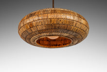 Load image into Gallery viewer, Limited Edition Mid-Century Organic Modern Rattan Ceiling Lamp / Chandelier by Breuer for Troy Lighting, USA, c. 2000's-ABT Modern