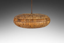 Load image into Gallery viewer, Limited Edition Mid-Century Organic Modern Rattan Ceiling Lamp / Chandelier by Breuer for Troy Lighting, USA, c. 2000&#39;s-ABT Modern

