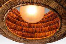 Load image into Gallery viewer, Limited Edition Mid-Century Organic Modern Rattan Ceiling Lamp / Chandelier by Breuer for Troy Lighting, USA, c. 2000's-ABT Modern