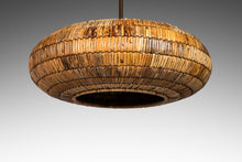 Load image into Gallery viewer, Limited Edition Mid-Century Organic Modern Rattan Ceiling Lamp / Chandelier by Breuer for Troy Lighting, USA, c. 2000's-ABT Modern