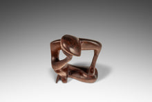 Load image into Gallery viewer, Mid-Century Abstract Modern Hand-Carved Sculpture in Solid Mahogany, USA, c. 1970s-ABT Modern