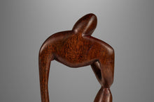 Load image into Gallery viewer, Mid-Century Abstract Modern Hand-Carved Sculpture in Solid Mahogany, USA, c. 1970s-ABT Modern