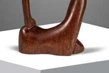 Load image into Gallery viewer, Mid-Century Abstract Modern Hand-Carved Sculpture in Solid Mahogany, USA, c. 1970s-ABT Modern