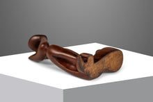 Load image into Gallery viewer, Mid-Century Abstract Modern Hand-Carved Sculpture in Solid Mahogany, USA, c. 1970s-ABT Modern
