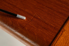 Load image into Gallery viewer, Mid-Century Danish Modern 2-Piece Cabinet / Sideboard / Credenza w/ Topper in Teak, Glass & Brass by D-Scan, c. 1980's-ABT Modern