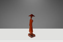 Load image into Gallery viewer, Mid-Century Danish Modern Asian Figurine Sculpture Hand-Carved from Solid Teak, Thailand, c. 1960s-ABT Modern