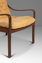 Load image into Gallery viewer, Mid-Century Danish Modern Bentwood Lounge Chair in Rosewood & Original Fabric by Fredrik A. Kayser for Vatne Møbler, Denmark, c. 1970's-ABT Modern