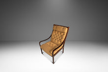 Load image into Gallery viewer, Mid-Century Danish Modern Bentwood Lounge Chair in Rosewood & Original Fabric by Fredrik A. Kayser for Vatne Møbler, Denmark, c. 1970's-ABT Modern