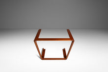 Load image into Gallery viewer, Mid-Century Danish Modern Coffee Table after Afra & Tobia Scarpa for Cassina in Teak Wood w/ Smoked Glass, c. 1970s-ABT Modern