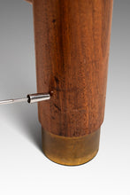 Load image into Gallery viewer, Mid-Century Danish Modern "Donut" Table in Solid Teak w/ Glass Inlay & Brass Detailing by G-Plan, England, c. 1970s-ABT Modern
