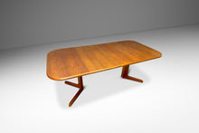 Load image into Gallery viewer, Mid-Century Danish Modern Extension Dining Table w/ Trestle Base & Unique Square Shape in Teak by Gudme Mobelfabrik, Denmark, c. 1960s-ABT Modern