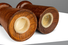 Load image into Gallery viewer, Mid-Century Danish Modern Hand-Carved Salt and Pepper Shaker in Solid Teak, Denmark, c. 1970s-ABT Modern
