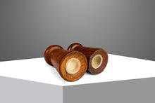 Load image into Gallery viewer, Mid-Century Danish Modern Hand-Carved Salt and Pepper Shaker in Solid Teak, Denmark, c. 1970s-ABT Modern