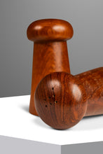 Load image into Gallery viewer, Mid-Century Danish Modern Hand-Carved Salt and Pepper Shaker in Solid Teak, Denmark, c. 1970s-ABT Modern