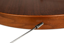 Load image into Gallery viewer, Mid-Century Modern 13 Inch Minimalist Wall Clock Carved from Solid Walnut, USA, c. 1970s-ABT Modern