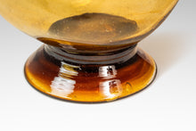 Load image into Gallery viewer, Mid-Century Modern Abstract Amber Blown Glass Bud Vase Vessel, USA, c. 1970s-ABT Modern