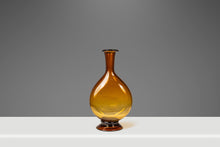 Load image into Gallery viewer, Mid-Century Modern Abstract Amber Blown Glass Bud Vase Vessel, USA, c. 1970s-ABT Modern