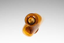Load image into Gallery viewer, Mid-Century Modern Abstract Amber Blown Glass Bud Vase Vessel, USA, c. 1970s-ABT Modern