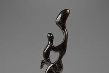 Load image into Gallery viewer, Mid-Century Modern Abstract Mother & Child Humanoid Sculpture Carved from Solid Mahogany, West Africa, c. 1970's-ABT Modern