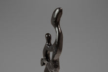 Load image into Gallery viewer, Mid-Century Modern Abstract Mother & Child Humanoid Sculpture Carved from Solid Mahogany, West Africa, c. 1970's-ABT Modern