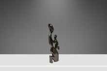 Load image into Gallery viewer, Mid-Century Modern Abstract Mother & Child Humanoid Sculpture Carved from Solid Mahogany, West Africa, c. 1970's-ABT Modern