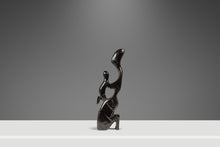 Load image into Gallery viewer, Mid-Century Modern Abstract Mother & Child Humanoid Sculpture Carved from Solid Mahogany, West Africa, c. 1970's-ABT Modern