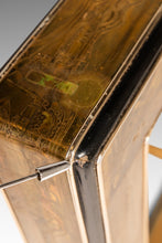 Load image into Gallery viewer, Mid-Century Modern Acid-Etched Brass Desk / Dining Table with Glass Top by Bernhard Rohne for Mastercraft, USA, c. 1970s-ABT Modern