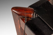 Load image into Gallery viewer, Mid-Century Modern Angular Footstool / Ottoman in Solid Teak & Leather by Edmond J. Spence, USA, c. 1950s-ABT Modern
