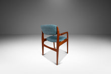 Load image into Gallery viewer, Mid-Century Modern Arm / Desk Chair in Solid Teak & New Upholstery by Benny Linden, Thailand, c. 1980s-ABT Modern