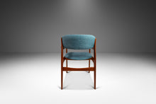 Load image into Gallery viewer, Mid-Century Modern Arm / Desk Chair in Solid Teak & New Upholstery by Benny Linden, Thailand, c. 1980s-ABT Modern