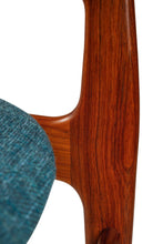 Load image into Gallery viewer, Mid-Century Modern Arm / Desk Chair in Solid Teak & New Upholstery by Benny Linden, Thailand, c. 1980s-ABT Modern