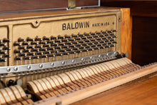 Load image into Gallery viewer, Mid Century Modern Baldwin Acrosonic Piano in Walnut and Caning, USA, c. 1970's-ABT Modern
