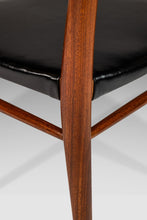 Load image into Gallery viewer, Mid-Century Modern Bambi Dining / Desk Chair in Teak and Original Vinyl by Rolf Rastad & Adolf Relling for Gustav Bahus, Norway, c. 1960's-ABT Modern