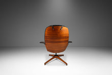 Load image into Gallery viewer, Restoration Project - Mid-Century Modern Bentwood Lounge Chair & Ottoman Set by George Mulhauser for Plycraft in Tufted Black Vinyl, USA, c. 1960s-ABT Modern