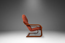 Load image into Gallery viewer, Mid-Century Modern Bentwood Lounge Chair in Beech and Original Fabric by Westnofa, Norway, c. 1970s-ABT Modern