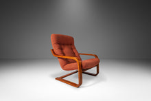 Load image into Gallery viewer, Mid-Century Modern Bentwood Lounge Chair in Beech and Original Fabric by Westnofa, Norway, c. 1970s-ABT Modern