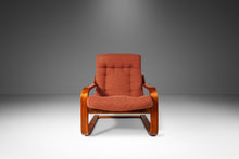 Load image into Gallery viewer, Mid-Century Modern Bentwood Lounge Chair in Beech and Original Fabric by Westnofa, Norway, c. 1970s-ABT Modern