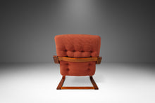 Load image into Gallery viewer, Mid-Century Modern Bentwood Lounge Chair in Beech and Original Fabric by Westnofa, Norway, c. 1970s-ABT Modern