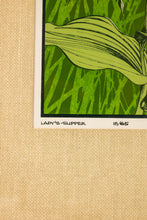 Load image into Gallery viewer, Mid-Century Modern Boho Chic 18/65 Framed & Signed Lithograph Print of a Lady's Slipper Orchid by John Cook, USA, c. 1960s-ABT Modern