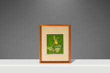 Load image into Gallery viewer, Mid-Century Modern Boho Chic 18/65 Framed & Signed Lithograph Print of a Lady's Slipper Orchid by John Cook, USA, c. 1960s-ABT Modern