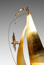 Load image into Gallery viewer, Mid-Century Modern Brass & Quartz Sailboat Sculpture by Jere DeMott, USA, c. 1960's-ABT Modern