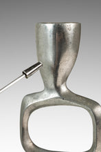Load image into Gallery viewer, Mid-Century Modern Brutalist Candlestick Holder in Solid Aluminum Attributed to Matthew Hilton, United Kingdom, c. 1980s-ABT Modern